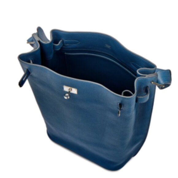 Hermès Blue De Prusse So Kelly Togo 26 Palladium Hardware - Picture 13 of 14